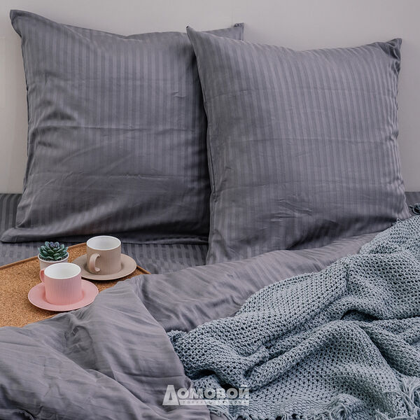 Комплект наволочек Домовой Страйп-сатин, 50х70 см, 2 шт