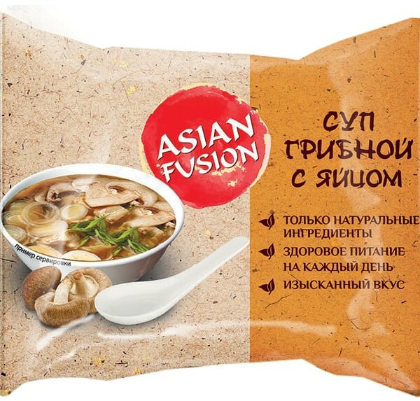 Суп Asian Fusion Грибной с яйцом 12г