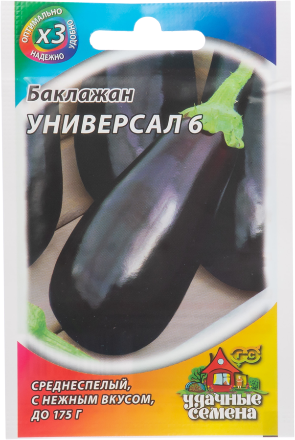 

Семена ГАВРИШ Удачные семена, Хит, Баклажан Универсал 6, Арт. 1999945504