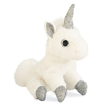Игрушка-брелок Histoire Dours Единорог с серебристым рогом белый 12см Groupe DetC 1 шт Франция