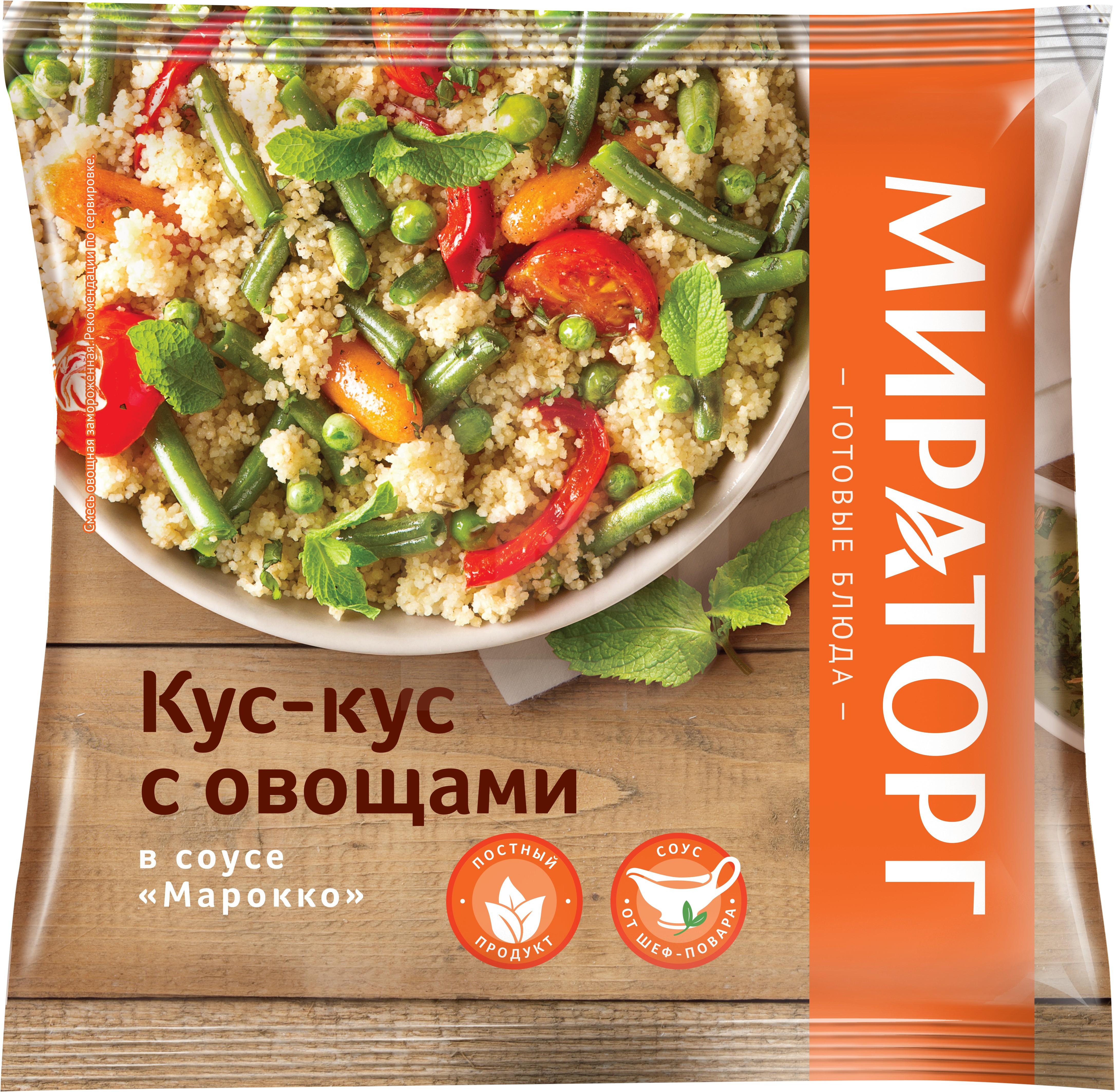 

Смесь овощная Vитамин Кус-кус в соусе Марокко быстрозамороженная