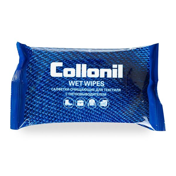 Салфетки влажные для текстиля очищающие с пятновыводителем Collonil 15 шт.
