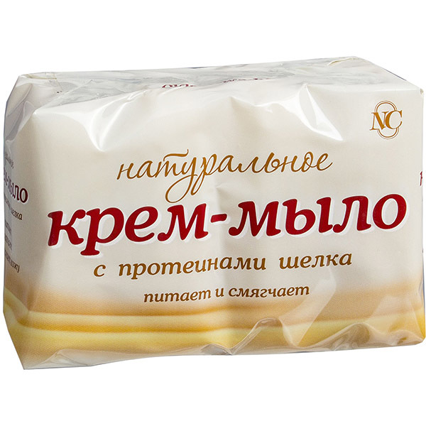 Крем-мыло Невская Косметика натуральное с протеинами шелка 4 шт.