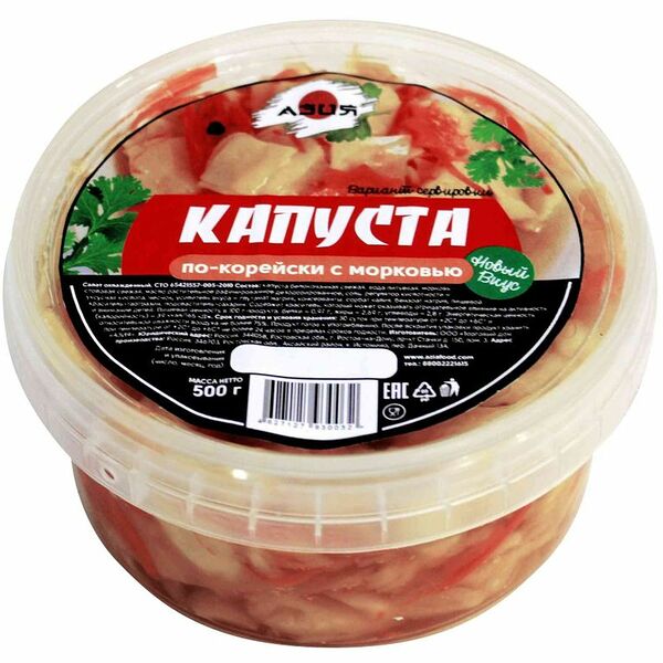 Салат Азия Капуста по-корейски с морковью 500г