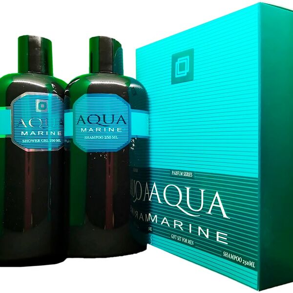 Подарочный набор Parfum Series Aqua Marine Гель для душа 250мл + Шампунь для волос 250мл для мужчин