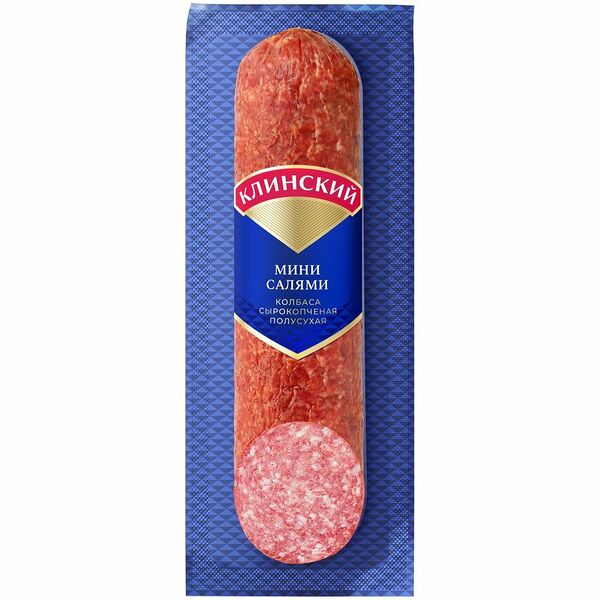 Мини-салями сырокопчёные Клинский, 300г