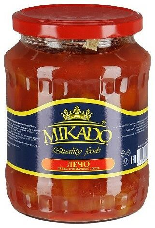 Лечо Микадо перец в томатном соусе ст/бан 720г