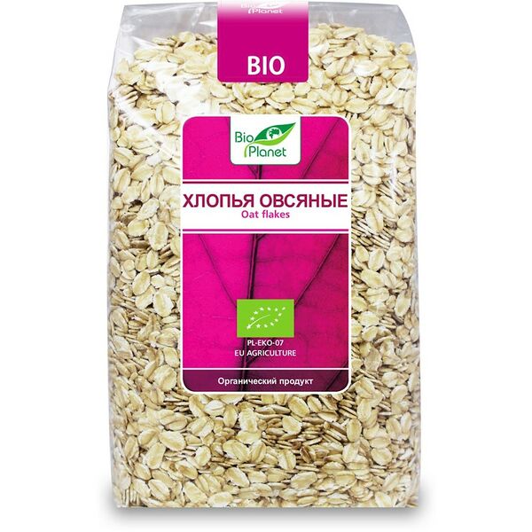 Овсяные хлопья 600г Bio Planet