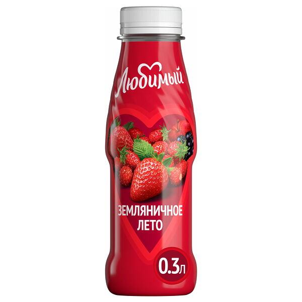Напиток Любимый Земляничное Лето 0.3 л