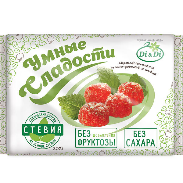 Мармелад Di & Di Умные Сладости желейный без сахара