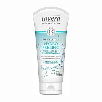 Гель для душа увлажняющий 2 в 1, Basis sensitiv, Lavera, Германия, 200 мл