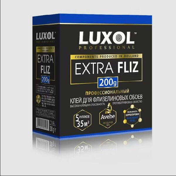 Клей обойный LUXOL Extra fliz Professional, 200г
