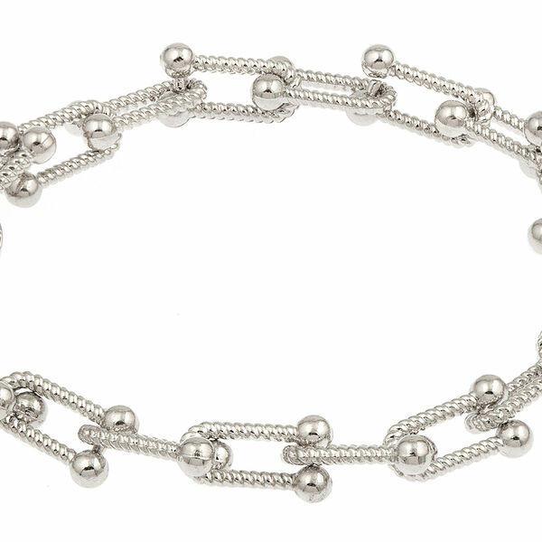 RONDA O/W 22/23 233Br Браслет, ювелирный сплав, фианиты, перламутр, родирование, р.20