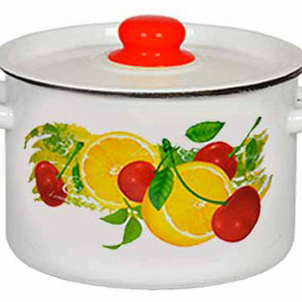 Кастрюля Фрутта эмалированная для индукционных плит