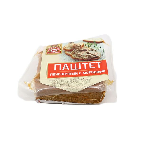 Изд мясн колб запеч Паштет Печеночный с морковью порц в/у Гродненский МК