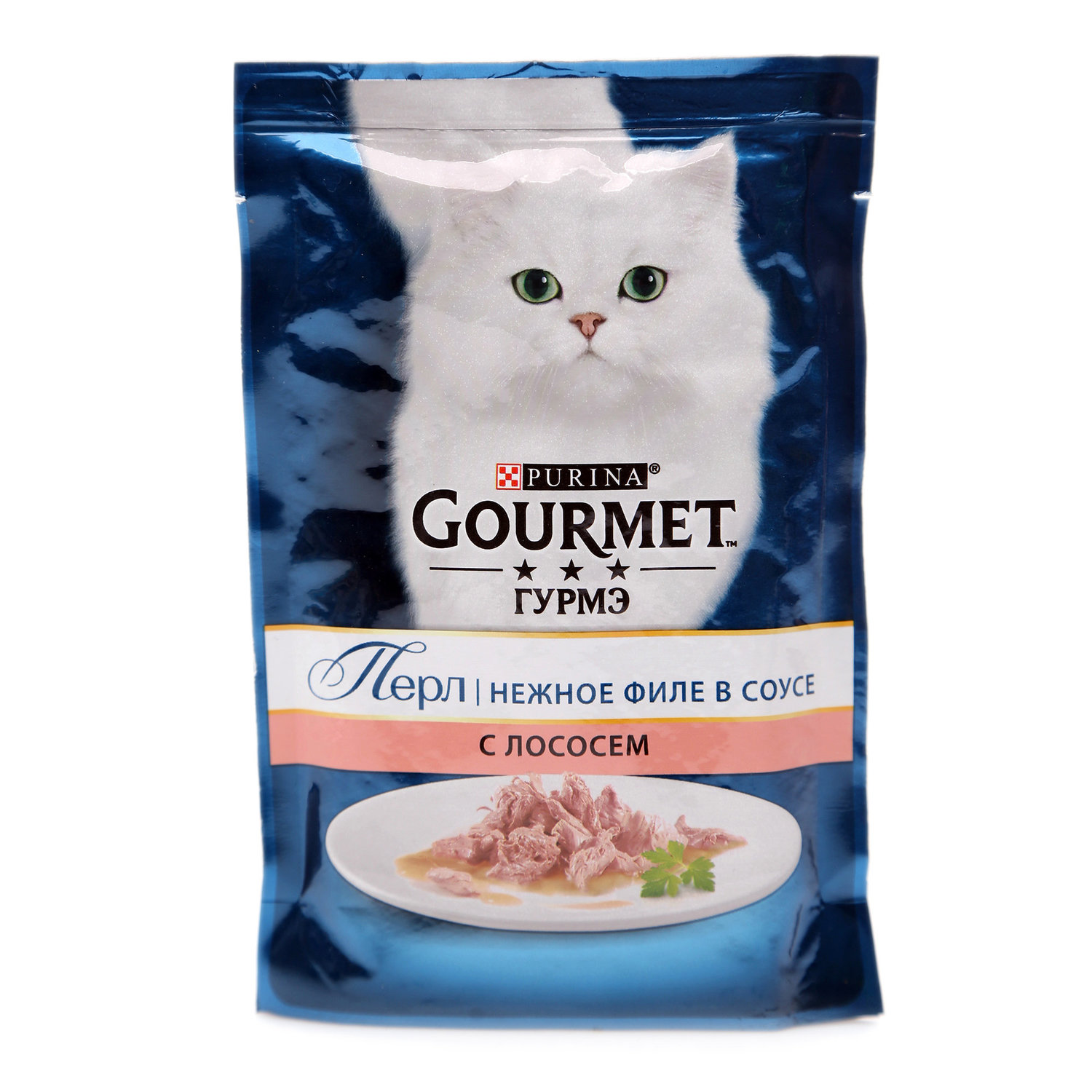 

Влажный корм для кошек Gourmet с лососем в соусе 85 г