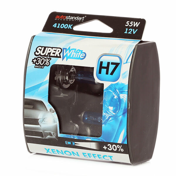 Лампы галогенные Autostandart Н7 12V 2 шт.