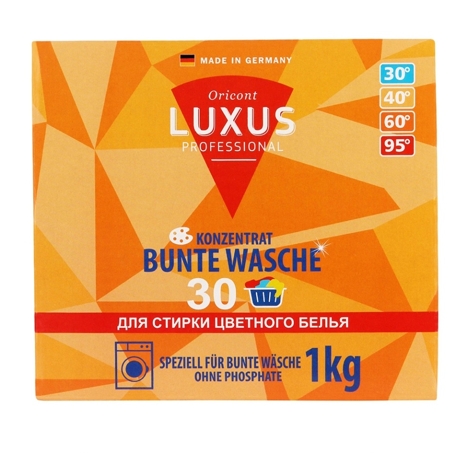 

Стиральный порошок Luxus Professional для цветного белья Универсальный концентрат 1 кг, Германия