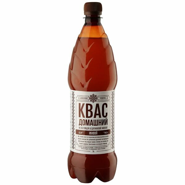 Квас живой Домашние Рецепты Домашний нефильтрованный, 1л