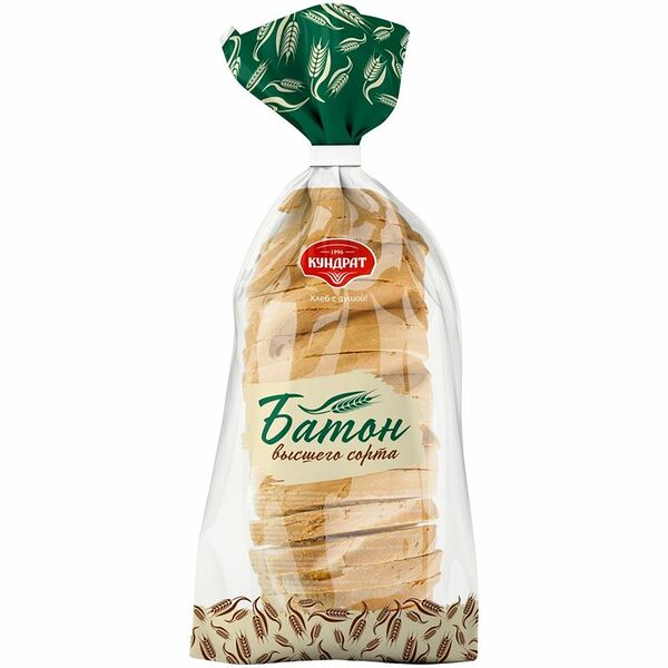 Батон Пк Кундрат нарезной высший сорт 300г