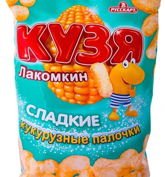 Палочки кукурузные Кузя Лакомкин сладкие, 140г
