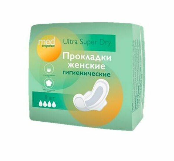 Medresponse Прокладки ультра супер 8 шт