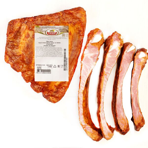 Ребра свиные Тавр варено-копченые весовые