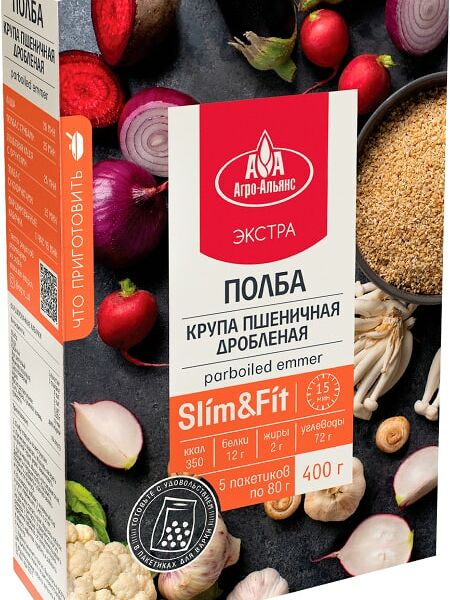 Полба Агро-Альянс дробленая 5пак*80г