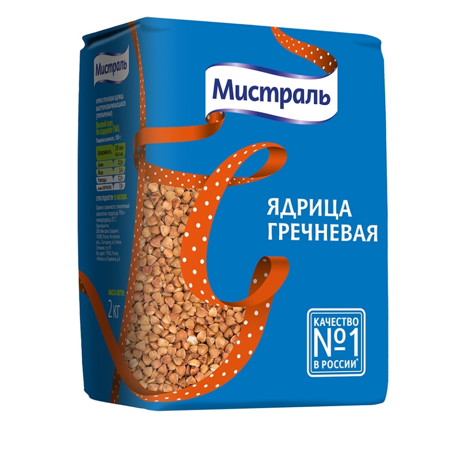 

Крупа гречневая Мистраль ядрица 2 кг