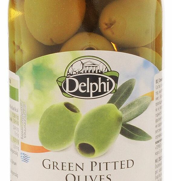 Оливки Delphi зеленые с косточкой в рассоле