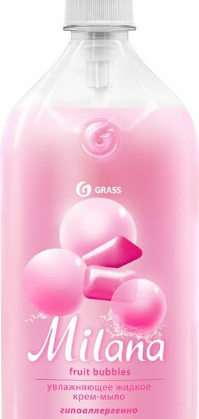 Крем-мыло Grass Milana Fruit Bubbles жидкое увлажняющее