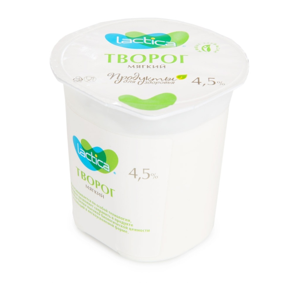 

Творог мягкий Lactica 4.5% 120 г