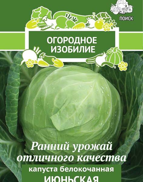 Капуста белокочанная июньская 0.5 г огородное изобилие 705988
