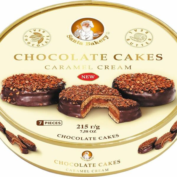 Пирожные Santa Bakery Chocolate Cakes caramel cream, 215г
