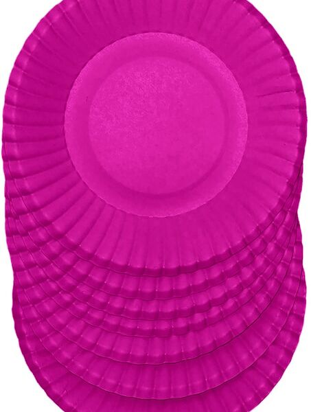 Тарелки бумажные Gratias розовые d23см 6шт