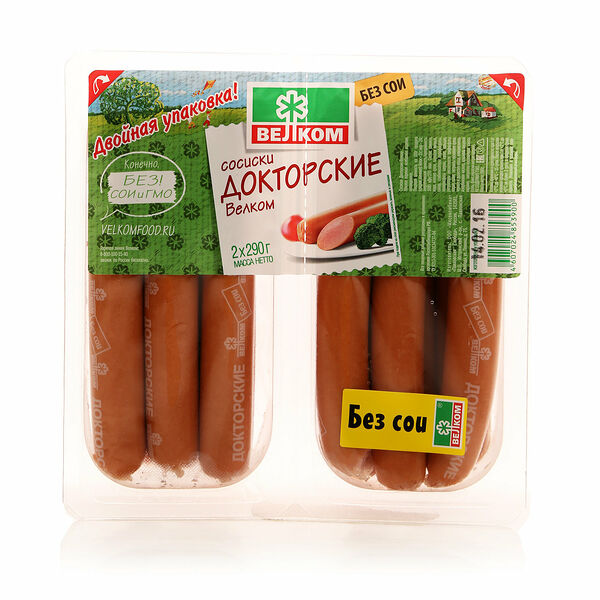 Сосиски Докторские ТМ Велком