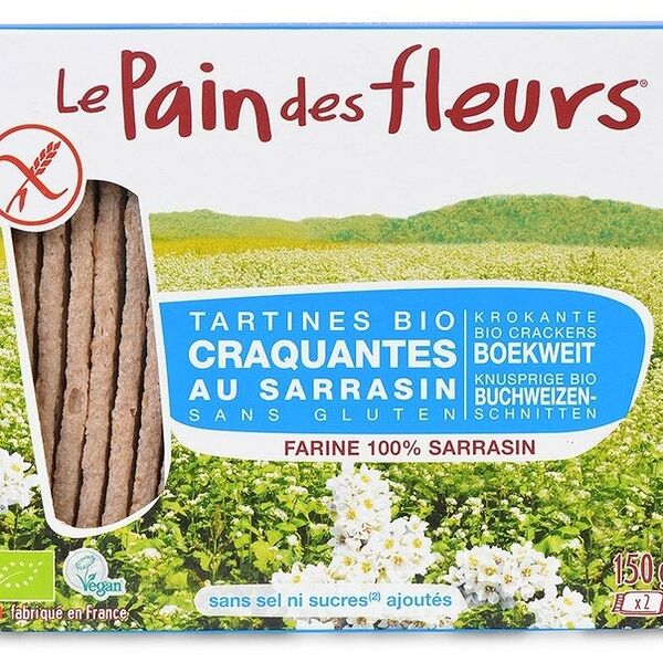 Хлебцы Pain des fleurs диетические из гречневой муки, без соли