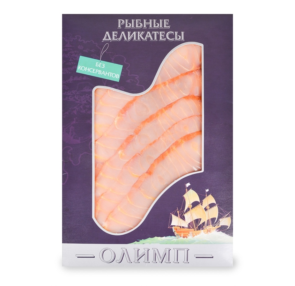 

Осетр холодного копчения ломтики Олимп 200 г, Россия