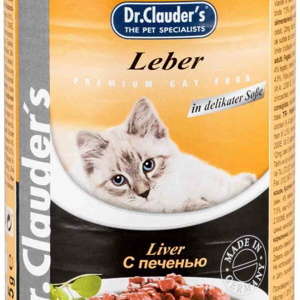 Влажный корм для кошек Dr. Clauder's с печенью