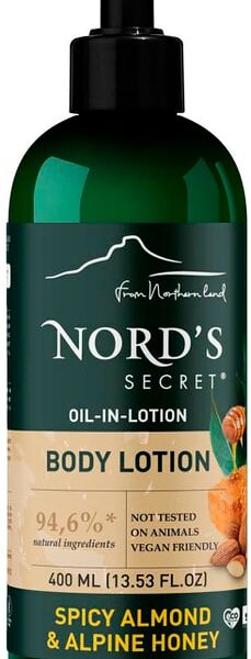 Лосьон для тела Nords Secret увлажняющий Пряный миндаль и альпийский мед 400мл