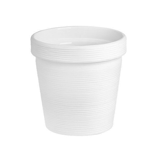 Кашпо для цветов белое Терра ВМС, 1,1л