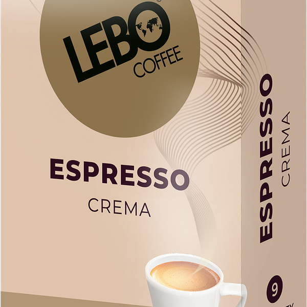 Кофе молотый в капсулах LEBO Espresso crema натуральный жареный, 10кап