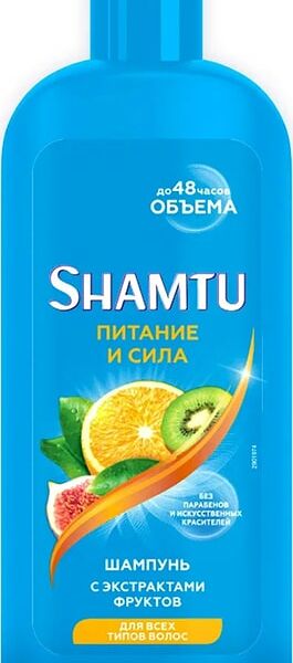 Шампунь для волос Shamtu Питание и сила с экстрактами фруктов 300мл