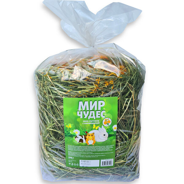 Сено луговое с календулой