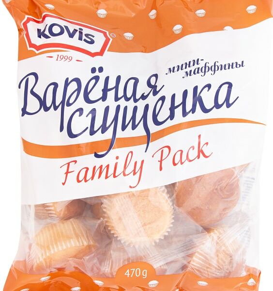 Мини-маффины Kovis Вареная сгущенка 470г