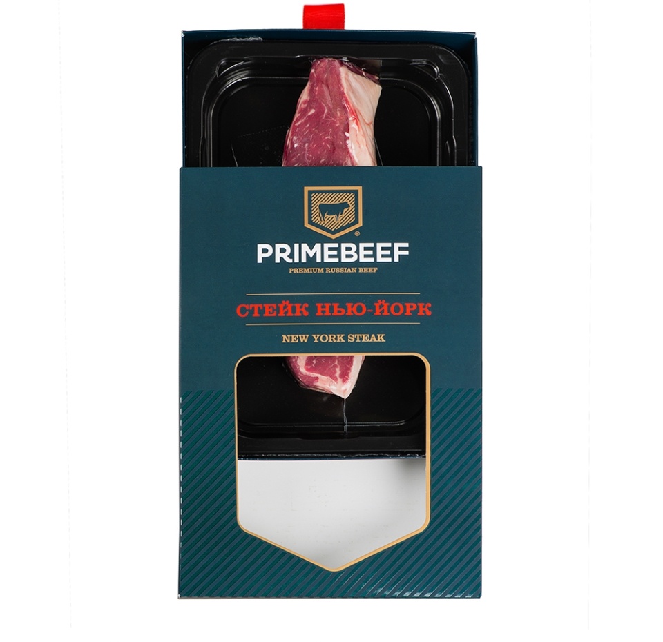 

Стейк из мраморной говядины ПРАЙМБИФ Нью-Йорк, категория А, 400г
