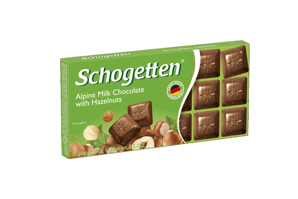 Шоколад молочный Schogetten с фундуком