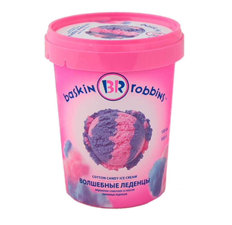 

Мороженое Baskin Robbins Волшебные леденцы, сливочное со вкусом лимонных леденцов 9.5% без змж 1 л