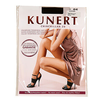 Колготки Kunert Chinchillan черные, 20 den, размер 2