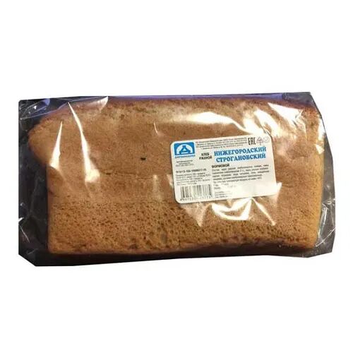 Хлеб ржано-пшеничный Дзержинскхлеб Нижегородский Строгановский в нарезке